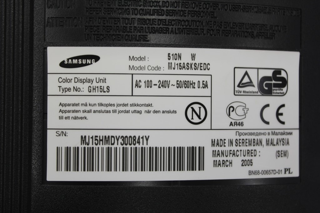фото ремонт монитора Samsung SyncMaster 510