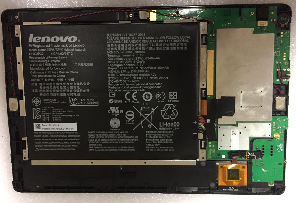 разборка планшета Lenovo A7600